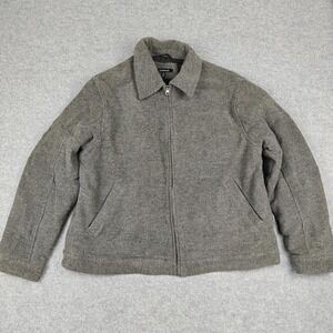 Colebrook Jacket‎ Mens XL Gray Wool Bomber Full Zip Insulated Lined Pockets